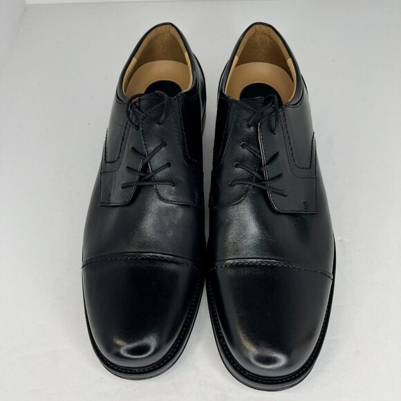 Chaps Mens 96-26844 Black Belmont Cap Toe Leather Oxford Size 13 M Dress Shoes main image 5